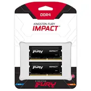 Pamięć do laptopa Kingston Fury Impact, Sodimm, Ddr4, 64 Gb, 3200 Mhz, Cl20 Kf432S20Ibk2/64  0740617318364