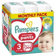 Pampers Pants autiņbiksītes, 3. izmērs, 204 gab. 81772856  8006540497678