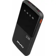 Powerbank Awei P10K 10000 mAh 22.5W /Black  Awe000208 6954284008518