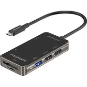 Promate Primehub-Lite Usb-C Multimedia Hub / 4K Hdmi Usb3.0 Sd Pd  6959144052564