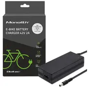 Qoltec 50760 Charger for e-Bike Batteries 36V 42V 2A 5.52.1  5901878507606 Azqolla00050760