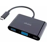 /Replikator Akasa Usb-C - Vga  Usb Ak-Cbca02-15Bk 4710614537040
