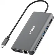 /Replikator Unitek Hub Usb C 100W D1019B  4894160048851