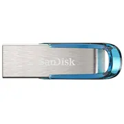 Sandisk Ultra Flair Usb flash drive 128 Gb Type-A 3.2 Gen 1 3.1 Blue, Silver  Sdcz73-128G-G46B 619659163082 Pamsadfld0256
