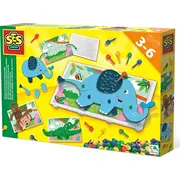 Ses Mosaic peg board animal puzzles  14890S 8710341148904