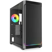 Sharkoon Gehäuse Ak4W Rgb  Atx 1Xglas schwa 4044951041664