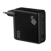 Tb 3X Usb C  A Power Delivery Wall Charger Black, Gan 100W Aztbxulusb100Wb 5902002282772