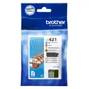 Tusz Brother Lc-421 Value Pack Ink Juodas/F. Dcpj1050Dw/J1140Dw/Mfcj1010Dw  Lc421Valdr 4977766818889