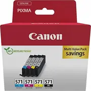 Tusz Canon Cli-571 Ink Cartridge C/M/Y/Bk Multi Bl w/o Sec  0386C008 8714574679181
