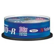 Verbatim Dvd-R 4.7 Gb 16X 25  43538 0023942435389 770509