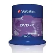 Verbatim DvdR 16X 4.7Gb 100P Cb Matt Silver 43551  023942435518 Ecvrbdprl55