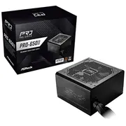 Asrock Pro-650B power supply unit 650 W 24-Pin Atx Black  90-Uxr065-Bneaa2 4711581491649 Zdlasrobu0025