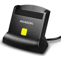 Axagon desktop stand reader Smart card / Id  Cre-Sm2 with Usb 2.0 interface include Sd, microSD and Sim slots. 8595247904300