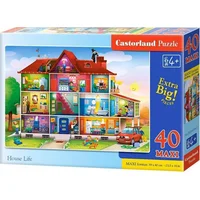 Castorland Puzzle Maxi 40 House Life 464015  5904438040346