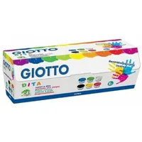Giotto Farba Do  Palcami Finger Paint 6X100Ml Giot0072 8000825531606