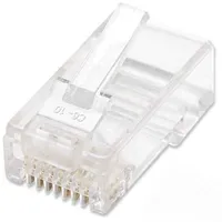 Intellinet Rj45 Modular Plugs, Cat5E, Utp, 3-Prong, for solid wire, 15 µ gold plated contacts, 100 pack  502399 766623502399 Kwtitlwty0001