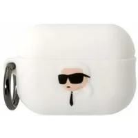 Karl Lagerfeld Etui Klap2Runikh Apple Airpods Pro 2 cover /White Silicone Head 3D  Kld1412 3666339099244