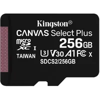 Kingston Technology 256Gb micSDXC Canvas Select Plus 100R A1 C10 Single Pack w/o Adp  Sdcs2/256Gbsp 740617299168 Pamkinsdg0237