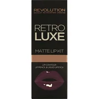Makeup Revolution Retro Luxe Kit Matte Royal Pomadka i konturówka  733901 5029066103901