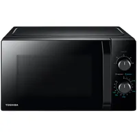 Toshiba Sda Microwave oven, volume 20L, mechanical control, 800W, 5 power levels, Led lighting, defrosting, cooking end signal, black  Mw2-Mm20PBk