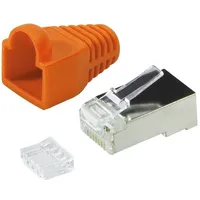 Plug Connector Cat.6 Rj45 100Pcs, orange  Aklliksawmp022O 4052792043518 Mp0022O