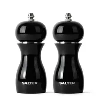 Salter 7613 Bkxra Gloss Salt and Pepper Mills Black  T-Mlx55141 5010777150872