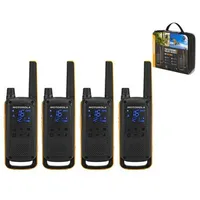 Motorola Talkabout T82 Extreme Quad Pack two-way radio 16 channels Black,Orange  Moto82Q 5031753007218 Radmotkro0009