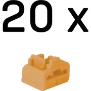 Zub Lindy Rj45 Port Lock Orange  47898 4002888478984