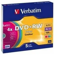 Verbatim Dvd-Rw 4.7 Gb 4X 5  43297