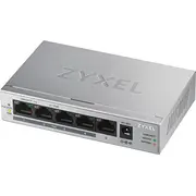 Zyxel Switch Gs1005-Hp 5 Port Gigabit Poe  unmanaged desktop 60W Gs1005Hp-Eu0101F 4718937603923 Nuzyxsw5P000011