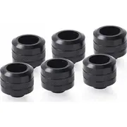 Alphacool Eiszapfen Pro 16Mm Hardtube Fitting G1 / 4 - Deep Black Sixpack, connection  17477 4250197174770