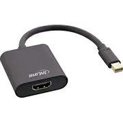 Av Inline Mini Displayport Hdmi Adaptor Aluminum with Audio, 4K/60Hz, black, 0.15M  17193S 4043718290482