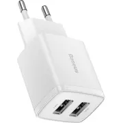 Baseus Compact 2X Usb-A 2.1 A Ccxj010202  6932172606916