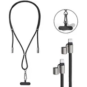 Cable Usb-C To 1.65M/Lanyard Black 7991000 Intenso  4034303037087