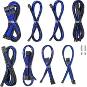 Cablemod C-Series Pro Modmesh Sleeved 12V-2X6 12Vhpwr Dual Stealthsense Cable Kit for Corsair Rmi, Rmx Black Label - /Blau  Cm-Pcsr-16X2Kit-Nkkb-R-Ss 703670116407