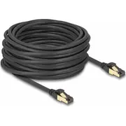 Delock Rj-45 network cable Cat.6A S/Ftp, with Cat.7 raw Black, 15 meters, 600 Mhz, suitable for industrial and outdoor use  80253/14222515 4043619802531