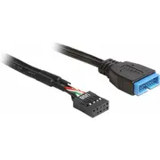 Delock Usb 19 pin - 9 pin, 0.45M,  83776 4043619837762