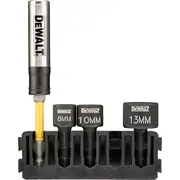 Dewalt Impact Socket Set 3 pcs. 1/4 Handle  Dt70826-Qz 5054905297794