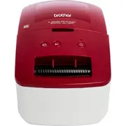 Drua etykiet Brother Ql-600R - Etikettendrucker Thermodirekt Rolle 6,2 cm 300 x dpi bis zu 71 mm/Sek. Usb 2.0 weiss, Rot  Ql600Rxx1 4977766798518