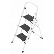 Folding stepladder K40 Basicline / steel 3 steps safety handle 4007126017208 