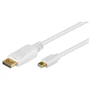 Goobay 52859 Mini Displayport adapter cable 1.2, gold-plated, 2M  Dp to mini-DP 4040849528590