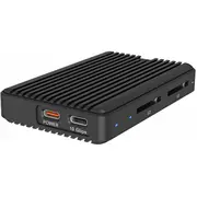 Icy Box Ib-Cr602M-C31 M.2 Nvme/Sata Ssd case with cardreaderr 2X Sd 4.0  4250078174882