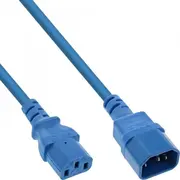 Kabel  Inline 55Pcs. Bulk-Pack Power cable extension, C13 to C14, blue, 1M B-16501B 4043718315932