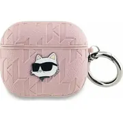 Karl Lagerfeld Kla3Pgchpp Airpods 3 cover /Pink Monogram Choupette Head  3666339283735