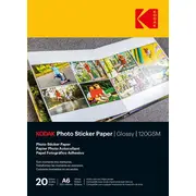 Kodak Photo Sticker Paper A6 Glossy 20 sheets  3510652 850033510652 257870