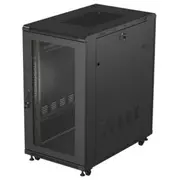 Lanberg 19-Inch 22U 600X1000 black floor-standing rack cabinet with perforated doors Fpack  Ff01-6022-23B 5901969447170 Nulagr22U000022