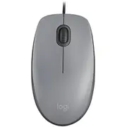 Logitech myš Corded M110 tichá, šedá, Emea  910-006760 5099206106055