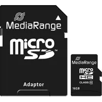 Memory Micro Sdhc 16Gb C10/W/Adapter Mr958 Mediarange  4260283113545