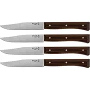 Opinel Table Knives Facette Set of 4  Dark Ash 002497 3123840024979 831819