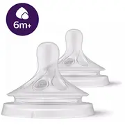 Philips Avent l Response barošanas pudeļu silikona knupīši, biezai barībai 6M 2 gab Scy966/02  8710103985174